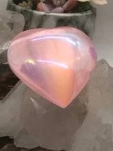 Load image into Gallery viewer, Pink Aura Coated Selenite Heart

