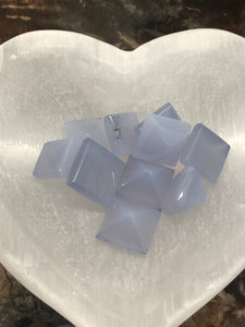 Blue Chalcedony Pyramid