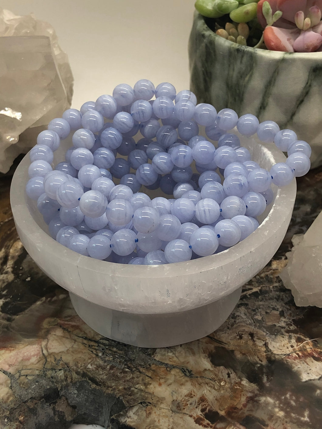 Blue Lace Agate Bracelet