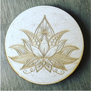 Flower of Life Lotus Crystal Grid