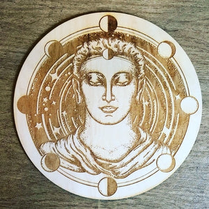 Buddha Moon Phase Crystal Grid