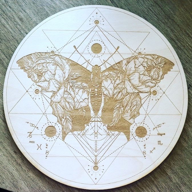Butterfly Sri Yantra Crystal Grid