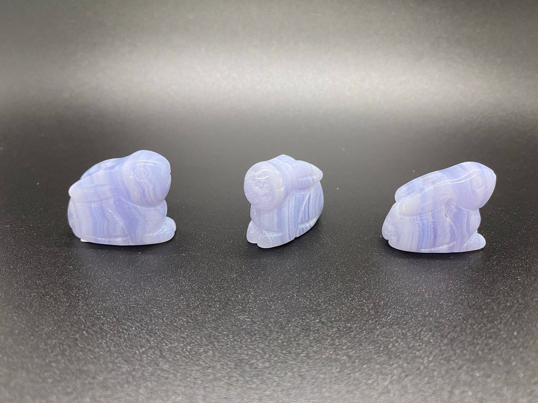Blue Lace Agate Bunny