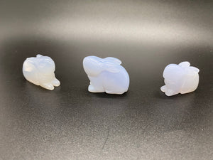 Blue Chalcedony Bunny